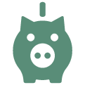 piggy bank icon illustration