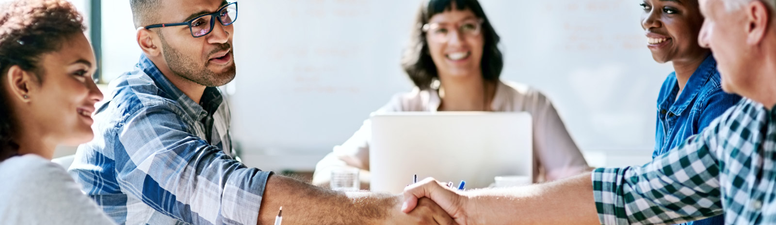 Group of business people in a meeting